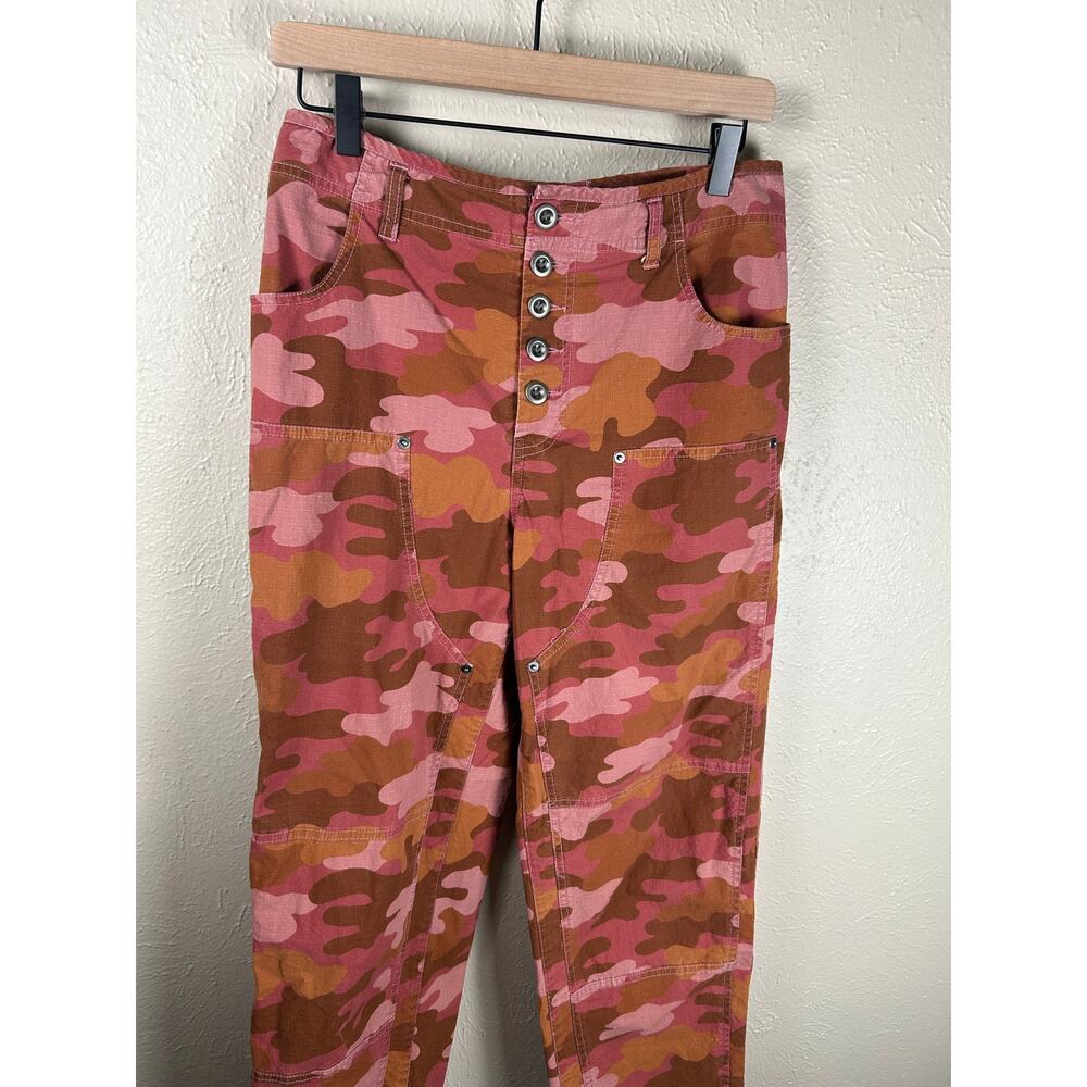 Sundance Quincy Ripstop Camo Pants Size 6 Utility Cotton Red Camouflage Trousers - Picture 6 of 10